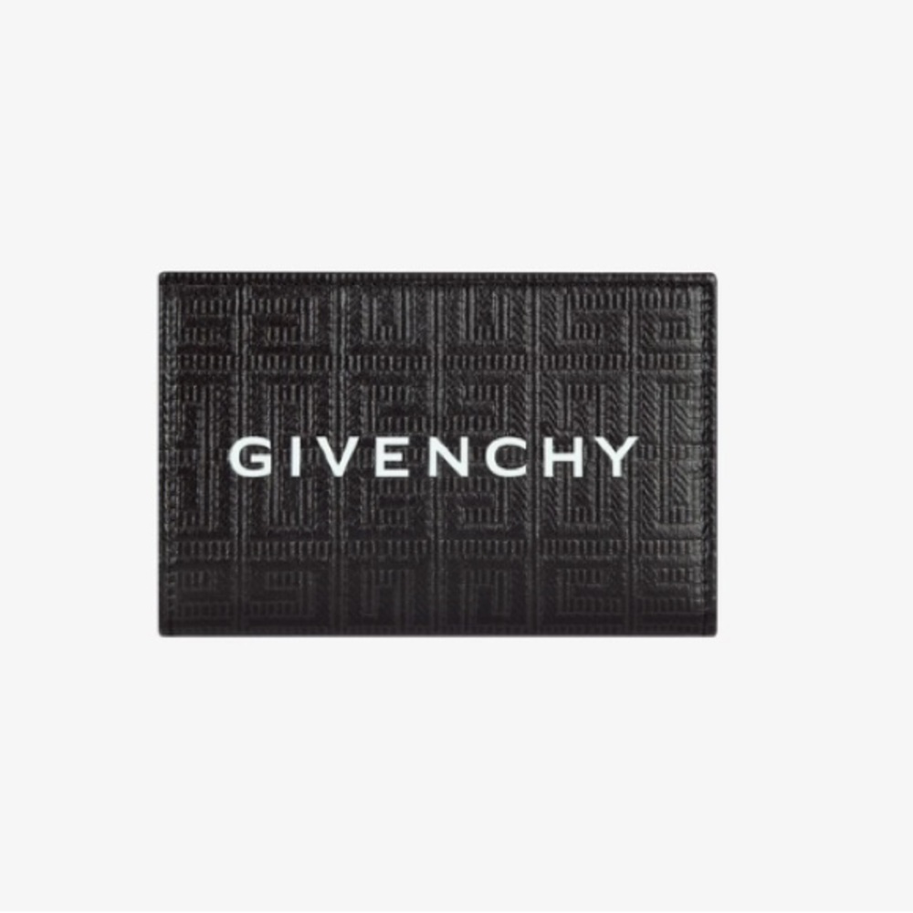 GIVENCHY Cut bifold wallet in 4G coated canvas and leather